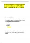 Ati rn comprehensive predictor re-take questions and answers GRADED A&plus; REAL EXAM&sol;UPDATED 2023 APRIL