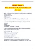 MRSO: Exam 2 Test Questions & Correct Revised  Answers
