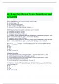 Air Law Key Notes Exam Questions and Answers 2024