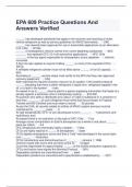 EPA 609 Practice
