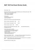 ISAT 100 Final Exam Review Guide 
