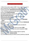 2024 QDM EXPERT EXAM ACTUAL QUESTIONS AND ANSWERS ALREADY GRADED A+;(REAL TEST)