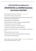J3TA-US1329 Foundational of  EPA&sol;PPAP&sol;TEP and ISOPREP Questions and Answers 2023&sol;2024