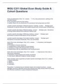 WGU C211 Global Econ Study Guide & Cohort Questions and Answers Graded A+