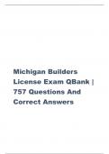 Michigan Builders  License Exam QBank |  757 Questions And Correct Answers What is the penalty for engaging in the practice of  residential builders license, resulting in a death? - - not less than $5,000 and not more than $25,000 and/or four  years on yo