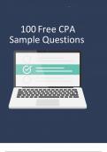 100 Free CPA Sample Questions