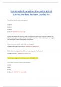 ISA Arborist Exam Questions With Actual  Correct Verified Answers Graded A+
