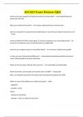 ACC422 Exam Review Q&A