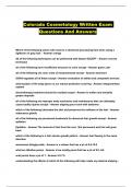 Colorado Cosmetology Written Exam Questions And Answers