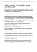 WGU&colon; Information Technology Management Essentials - D075