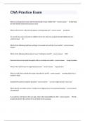 CNA Practice Exam Questions With Complete Questions And Verified Answers2024&period;