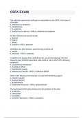 CSFA EXAM with complete solution