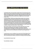 Comp XM Packaged Exams With Verified Solutions Graded A&plus;