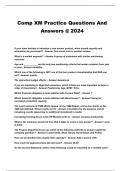 Comp XM Practice Questions And Answers &commat; 2024