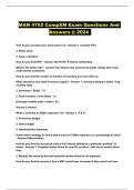 MAN 4752 CompXM Exam Questions And Answers @ 2024 