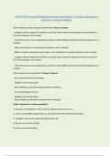 WGU D265 Critical Thinking Reasoning and Evidence - Practice Assessment graded A complete solution