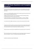 CLC 033 Review Questions and Complete Solutions Bundle Compilation Grade A&plus;