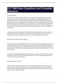 CLC 058 Exam Questions and Complete Solutions&period;