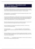 CON 216 Exam 3 Questions and Complete Solutions