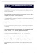 CLC 057 Quiz Questions and Complete Solutions