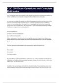 CLC 056 Exam Questions and Complete Rationales