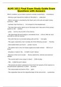 ALHS 1011 EXAMS 
