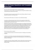 CLC 033 Exam Questions and Complete Rationales&period;