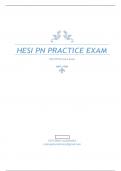 HESI PN Practice Exam 4 2023-2024