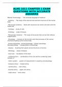 ALHS 1011 CHAPTER 1 EXAM QUESTIONS WITH ACCURATE ANSWERS
