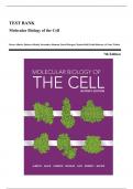 Test Bank - Molecular Biology of the Cell, 7th Edition (Alberts, 2023), Chapter 1-24 | All Chapters