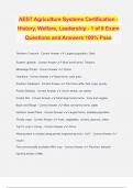 AEST Agriculture Associate Certification Bundled Exams Questions and Answers 100&percnt; Verified and Updated &vert; Graded A
