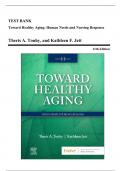 Test Bank - Toward Healthy Aging: Human Needs and Nursing Response, 11th Edition (Touhy, 2023), Chapter 1-35 | All Chapters