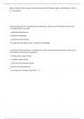 MED-SURG HESI PRACTICE EXAM QUESTIONS AND ANSWERS 100% A+ GRADED