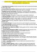 AAAE ACE Airport Finance Mod 2 2023 GRADED A&plus;