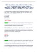 HESI MILESTONE 3 REMEDIATION 2024 &sol;ACTUAL EXAM WITH 200 QUESTIONS AND CORRECT DETAILED ANSWERS WITH RATIONALES &lpar;VERIFIED ANSWERS&rpar; &vert;ALREADY  GRADED A&plus;&sol;LATEST UPDATE