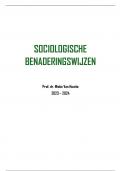 Samenvatting -  Sociologische benaderingswijzen (K001361A)