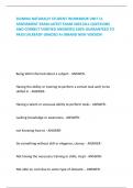 SIGNING NATURALLY STUDENT WORKBOOK UNIT 11 ASSESSMENT EXAM LATEST EXAM 2024&vert;ALL QUESTIONS AND CORRECT VERIFIED ANSWERS&vert;100&percnt; GUARANTEED TO PASS&excl;&vert;ALREADY GRADED A&plus;&sol;BRAND NEW VERSION