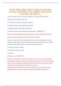 ATI PN PEDIATRICS PROCTORED EXAM 2024&vert; ACTUAL QUESTIONS AND CORRECT DETAILED ANSWERS &vert; GRADED A&plus;