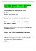 PHM 2500 Midterm Practice Questions With 100&percnt; Correct Answers 2024