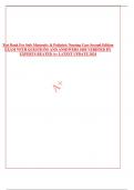 Test Bank For Safe Maternity & Pediatric Nursing Care Second Edition  EXAM WITH QUESTIONS AND ANSDWERS 1005 VERIFIED BY EXPERTS REATED A&plus; LATEST UPDATE 2024 