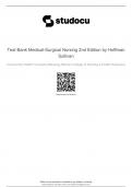 Medical-Surgical Nursing 2nd Edition by Hoffman Sullivan Test Bank | Complete Guide