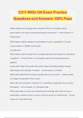 C211 WGU OA Exam Practice Questions and Answers 100% Pass
