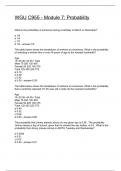 WGU C955 - Module 7&colon; Probability