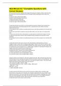 HESI RN Exit V2 &ast;&vert;Complete Questions with Correct Answers