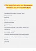 NFDN 1002 Elimination and Oxygenation Questions and Answers 100% Pass