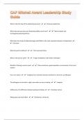 CAP Mitchell Award Leadership 280 Study Guide Questions with 100&percnt; Correct Answers &vert; Verified &vert; Latest Update 