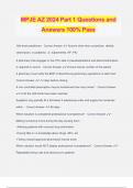 MPJE AZ 2024 Part 1 Questions and Answers 100% Pass