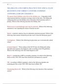 NHA BILLING AND CODING PRACTICE TEST &lpar;CBCS&rpar; EXAM  QUESTIONS AND CORRECT ANSWERS &lpar;VERIFIED  ANSWERS&rpar; &vert;ALREADY GRADED A&plus;