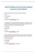 AMLS 3rd Edition Post Test Latest Updated Graded A+| 2024 UPDATE