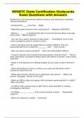MPOETC State Certification Studycards Exam Questions with Answers